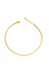 1,5 mm White Stone Silver Tennis Anklet